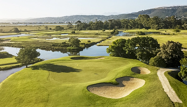 a beautiful view of the Knysna Golf course